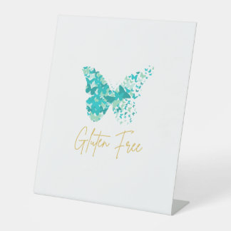 Signe De Table Accentuation du papillon sans gluten