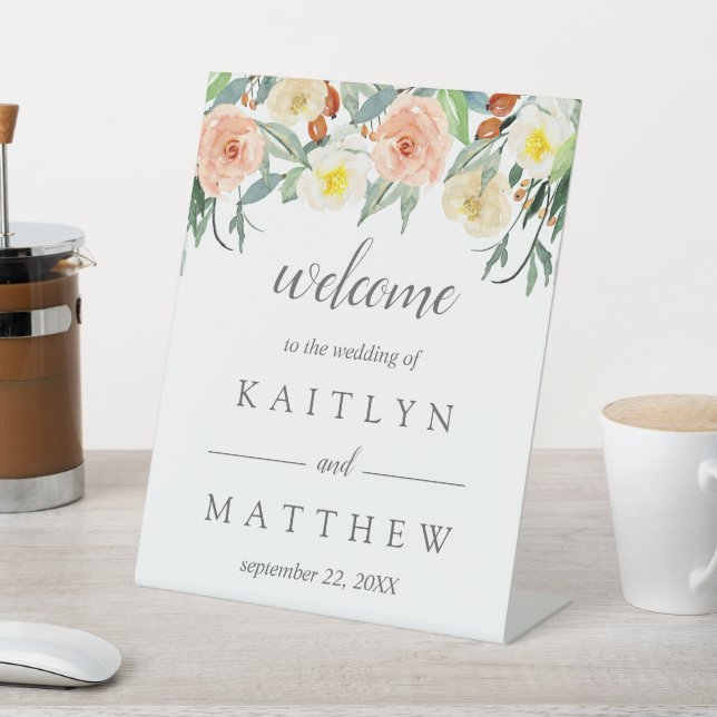 Signe De Table Accueil de la collection de Mariages Spring Blosso (In SItu)