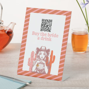 Signe De Table Achetez un verre à la mariée Fête de Bachelorette