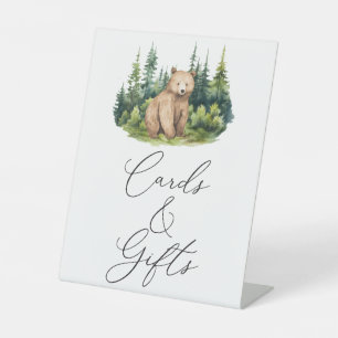 Signe De Table Adventure Await Woodland Baby showers Cartes & Cad
