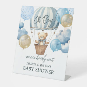 Signe De Table Affiche de bienvenue Baby shower d'attente rapide