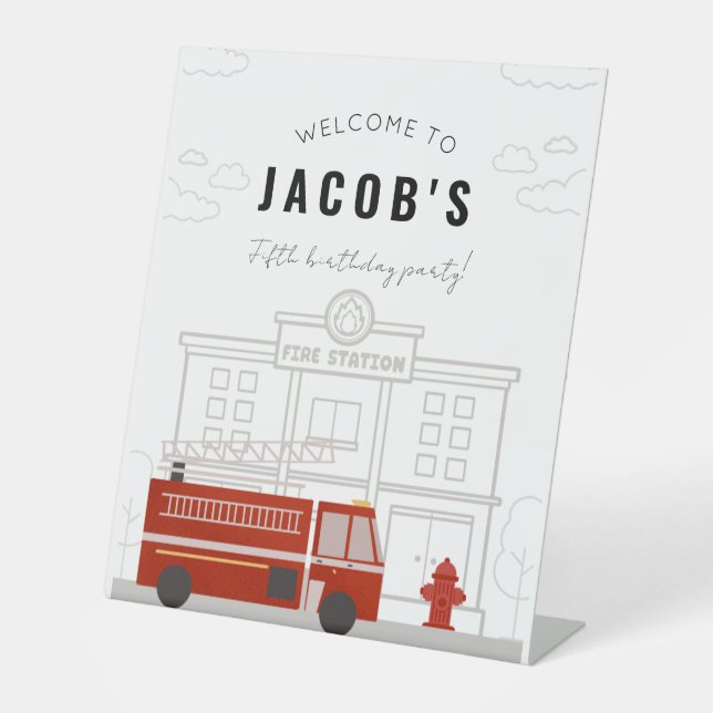 Signe De Table Affiche de bienvenue de fête d'anniversaire du cam (Recto)