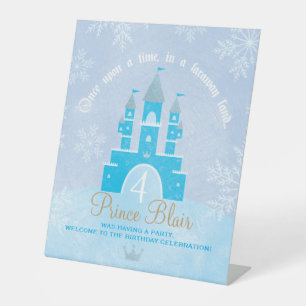 Signe De Table Affiche de bienvenue Prince OR Princess Party