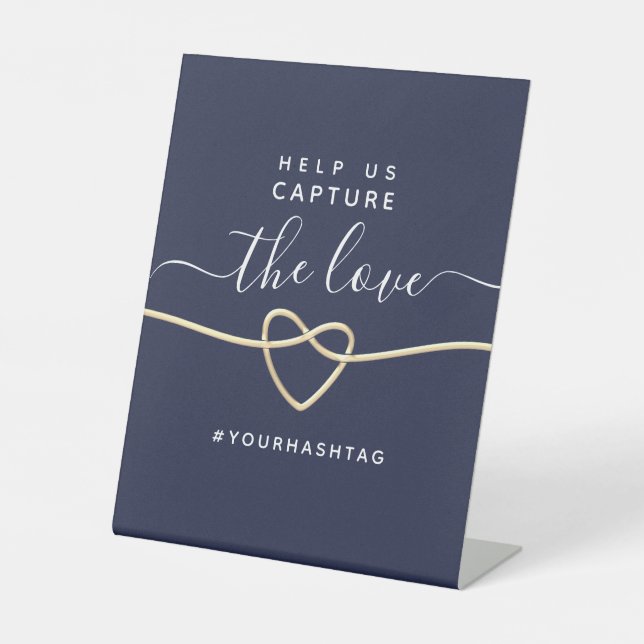 Signe De Table Aidez-nous à capturer le mariage de l'amour (Recto)