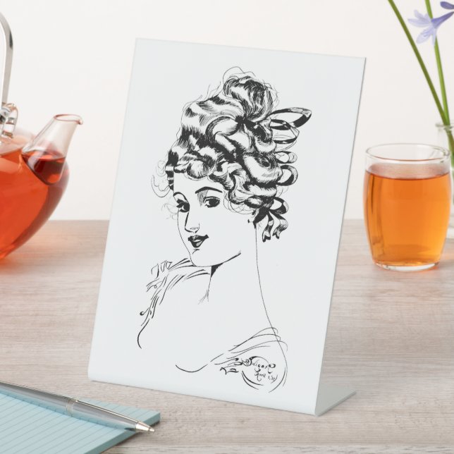 Signe De Table Alice M. McPherrin par Russell L. Swigert 1917 art (In SItu)