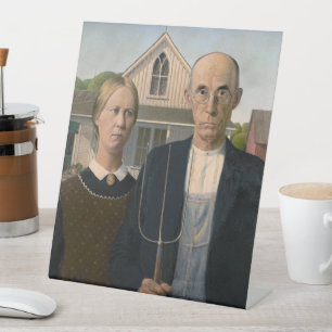 Signe De Table American Gothic : Vie rurale pauvre paysan