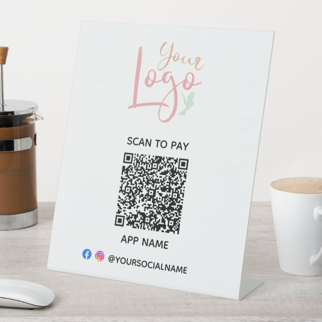 Signe De Table Analyse de votre logo pour payer (In SItu)