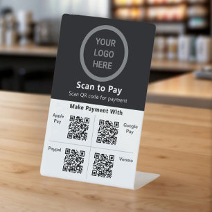 Signe De Table Analyse des paiements sans contact pour payer le c