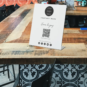 Signe De Table Analyser le logo de l'entreprise pour payer le cod