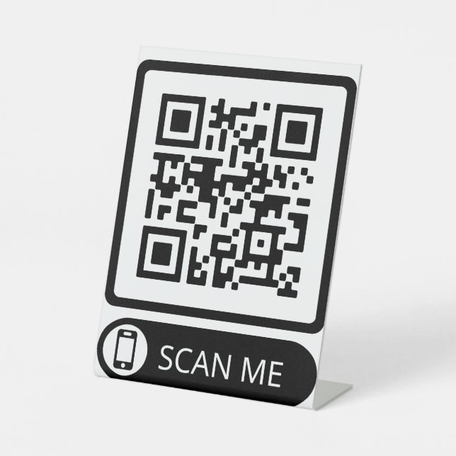 Signe De Table Analyser mon code QR marketing (Recto)