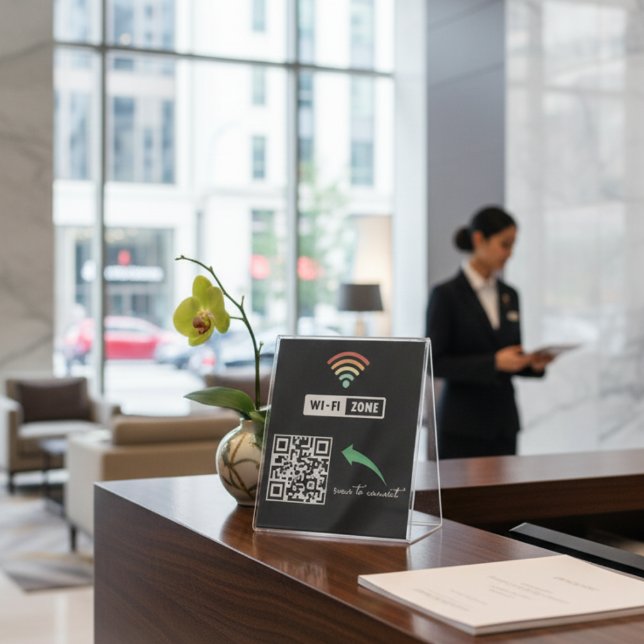 Signe De Table Analyser pour connecter le réseau Internet Wi-Fi d (Créateur téléchargé)