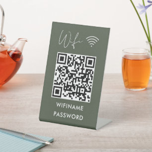 Signe De Table Analyser Pour Connecter Wifi Qr Code Mot De Passe 