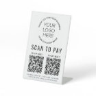 Analyser pour payer 2 codes QR Logo d'entreprise