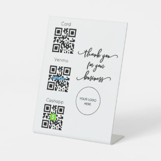 Signe De Table Analyser pour payer QR Code Connexion sans contact