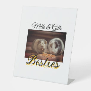 Signe De Table Animaux de compagnie amis besties ajouter nom anim