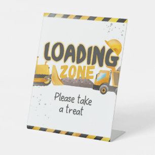 Signe De Table Anniversaire de la construction - Zone de chargeme