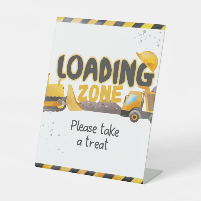Signe De Table Anniversaire de la construction - Zone de chargeme (Recto)