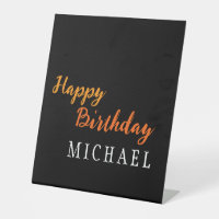 Anniversaire Votre Nom Minimaliste Moderne