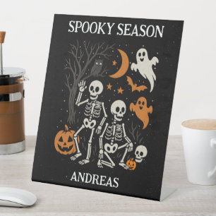 Signe De Table Anti Trump Halloween Skeleton