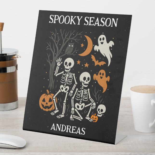 Signe De Table Anti Trump Halloween Skeleton (In SItu)