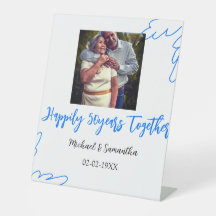 applaudissements à 50 ans anniversaire bleu feuill