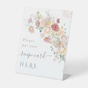 Signe De Table Aquarelle Fleur sauvage Purple Spring Bridal recet