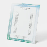 Aquarelle moderne Résumé Weiß Blau