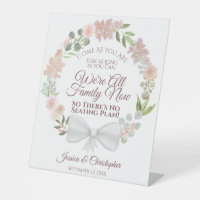 Aquarelle rose rustique Floral Mariage à siège ouv