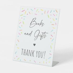 Signe De Table Arc en ciel Bébé Sprinkle Livres & Cadeaux