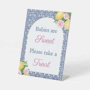 Signe De Table Arch Citrons Italiens Les bébés sont Baby shower s