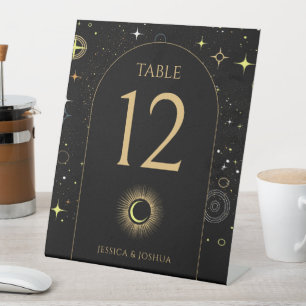 Signe De Table Arche noire céleste Numéro de table mystique