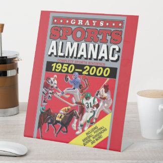 Signe De Table Art mural métallique  Almanach sportif
