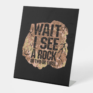 Signe De Table Attends De Voir Un Rock