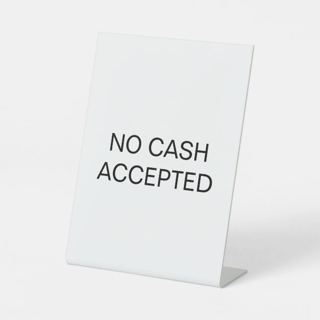Signe De Table Aucun encaissement accepté (Recto)