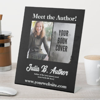 Signe De Table Auteur Noir Signature de livre ou Promotion lancem
