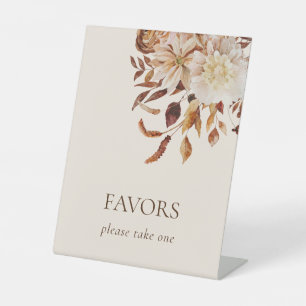 Signe De Table Automne Floral