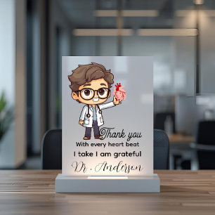 Signe De Table Avec chaque cœur je prends cardiologue Personnalis