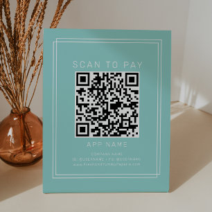 Signe De Table AVERY Moderne Minimaliste Menthe Affaire Scanner P
