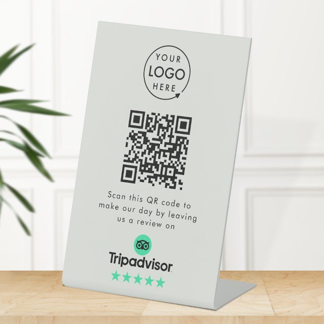 Signe De Table Avis Tripadvisor | Revue de l'entreprise Code QR g (Gain Tripadvisor reviews & grow your business with this rating request editable tabletop sign.)