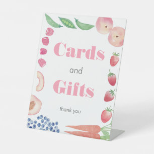 Signe De Table Baby Girl Farmer's Market Douche Cartes & Cadeaux