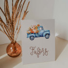 Baby shower Automne Bleu Citrouille Truck Faveurs