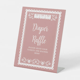 Signe De Table Baby shower de couches en lindo rose Cielito