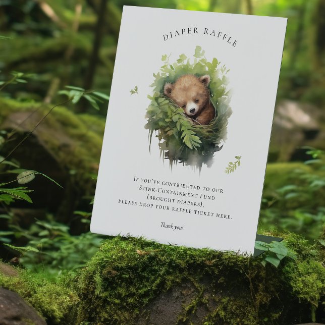 Signe De Table Baby shower de signalisation de la couche de bébé (Créateur téléchargé)