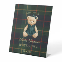 Baby Shower Ours en Peluche Chic Prépa