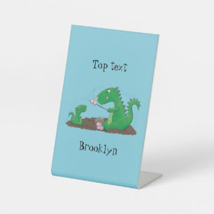 Signe De Table Baguettes mignonnes grillant des marshmallows dess