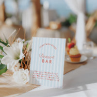 Bar à desserts Vintage Bleu et Rouge Enterrement d