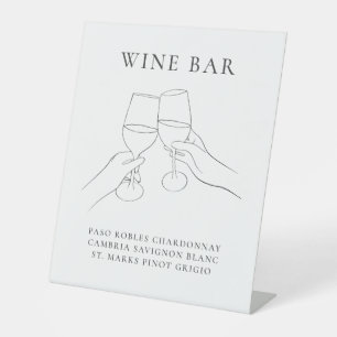 Signe De Table Bar À Vins Chic Moderne