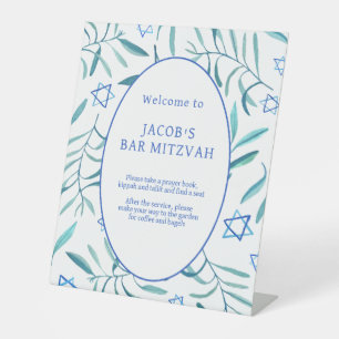 Signe De Table Bar Bat mitzvah Mariage juif Botaniques Personnali