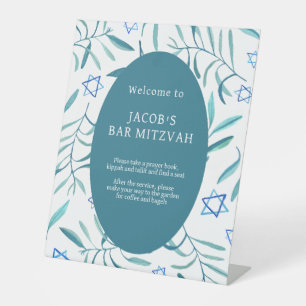 Signe De Table Bar Bat mitzvah Mariage juif Botaniques Personnali