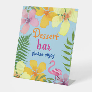 Signe De Table Bar-dessert Luau